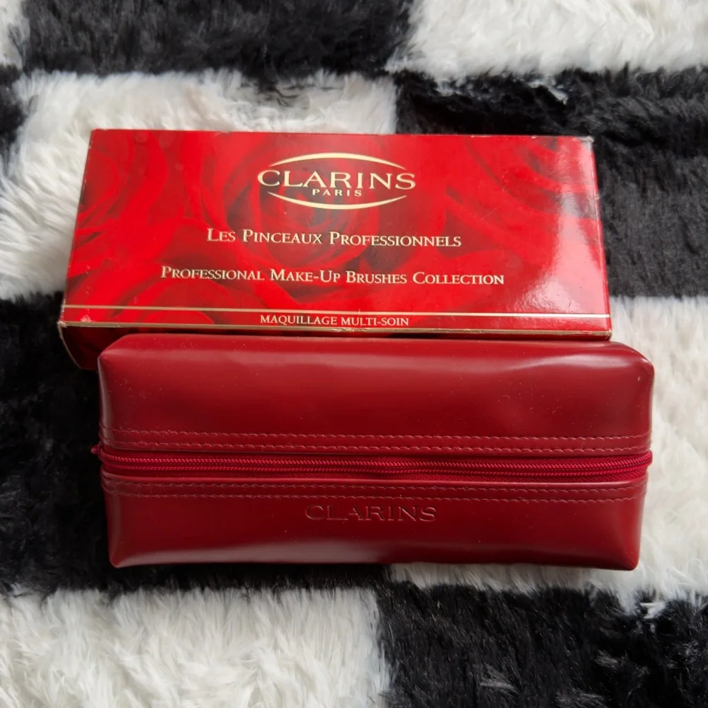 Vintage 1997 Clarins Professional Make-Up Brushes Collection w bag